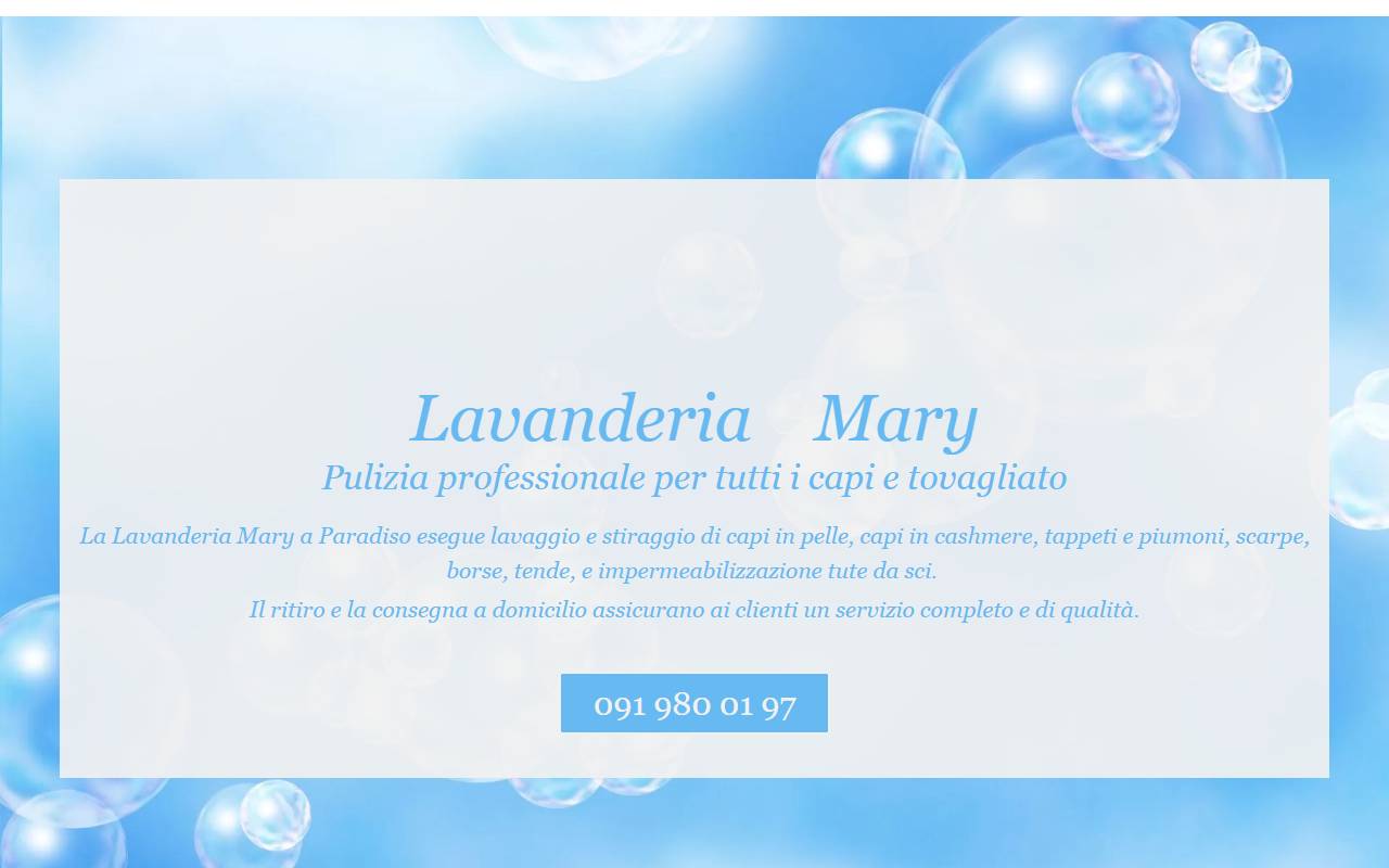 Anteprima del sito: LAVANDERIA MARY SNC di CALIGIURI & CO.