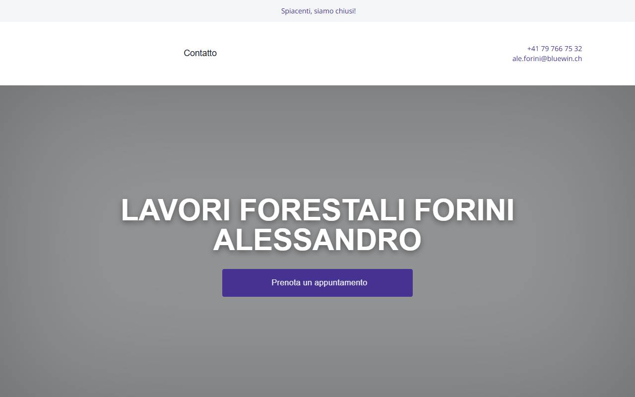 Anteprima del sito: Lavori Forestali Alessandro Forini