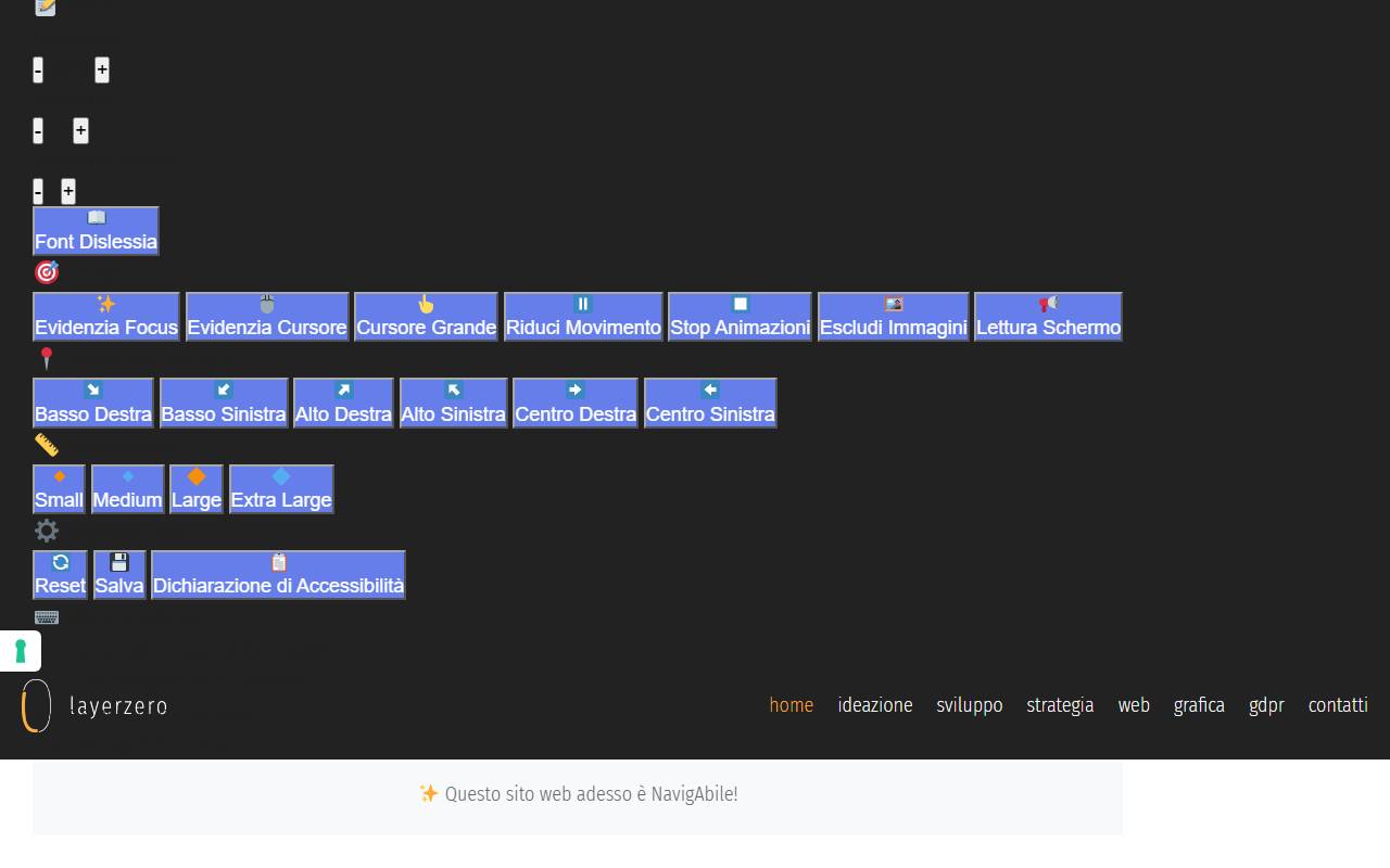 Anteprima del sito: Layerzero Sagl