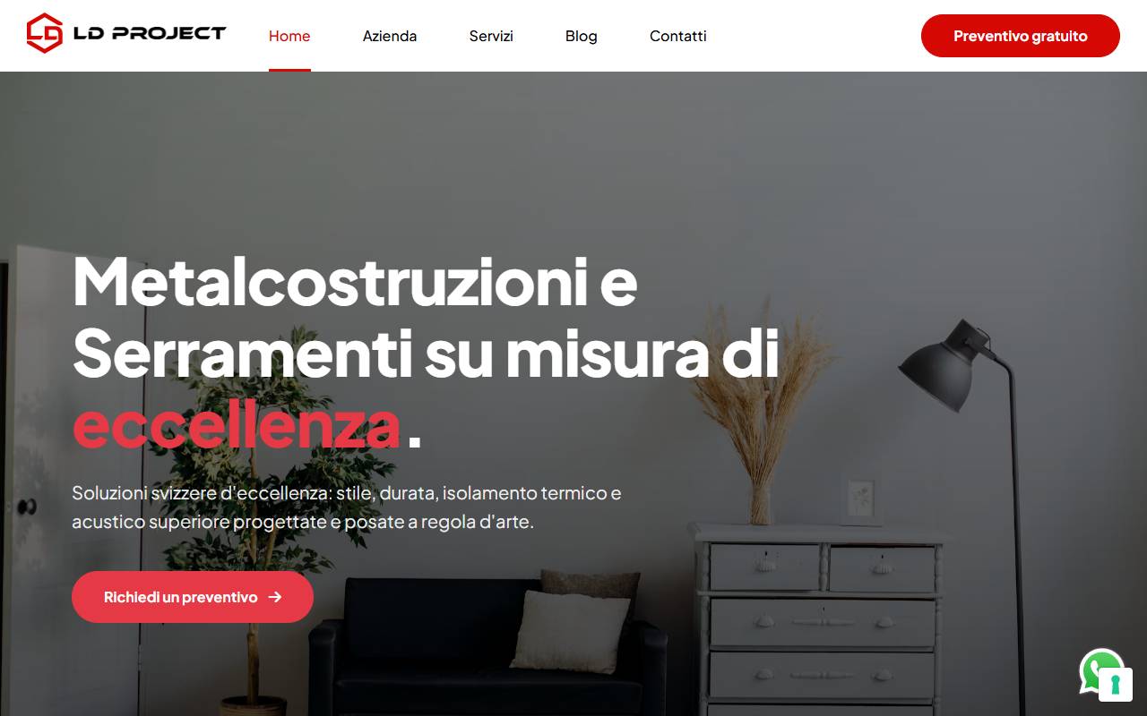 Anteprima del sito: LD Project Sagl