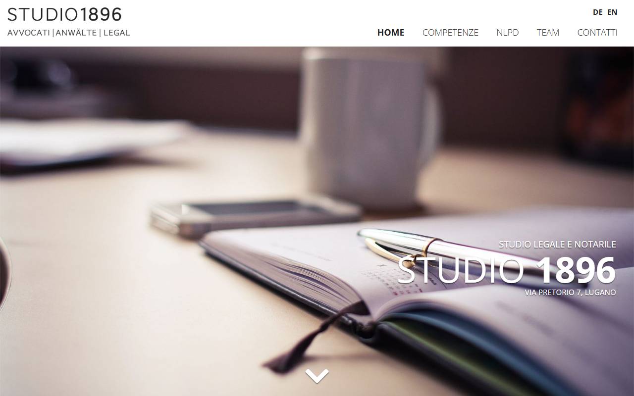 Anteprima del sito: Studio 1896 SA