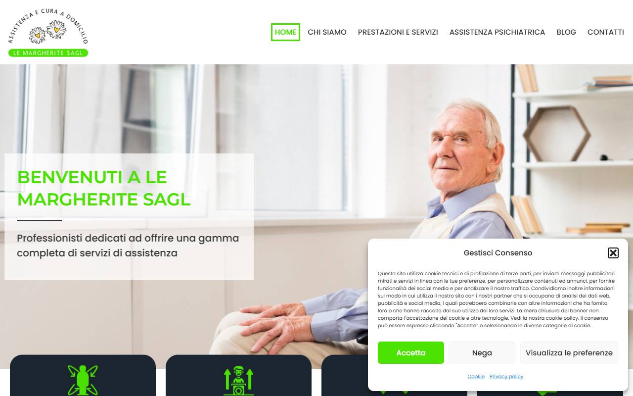 Anteprima del sito: Le Margherite Sagl