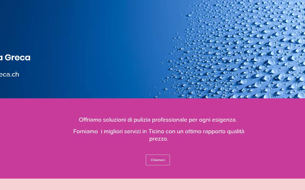 Anteprima del sito: Le Pulizie di La Greca