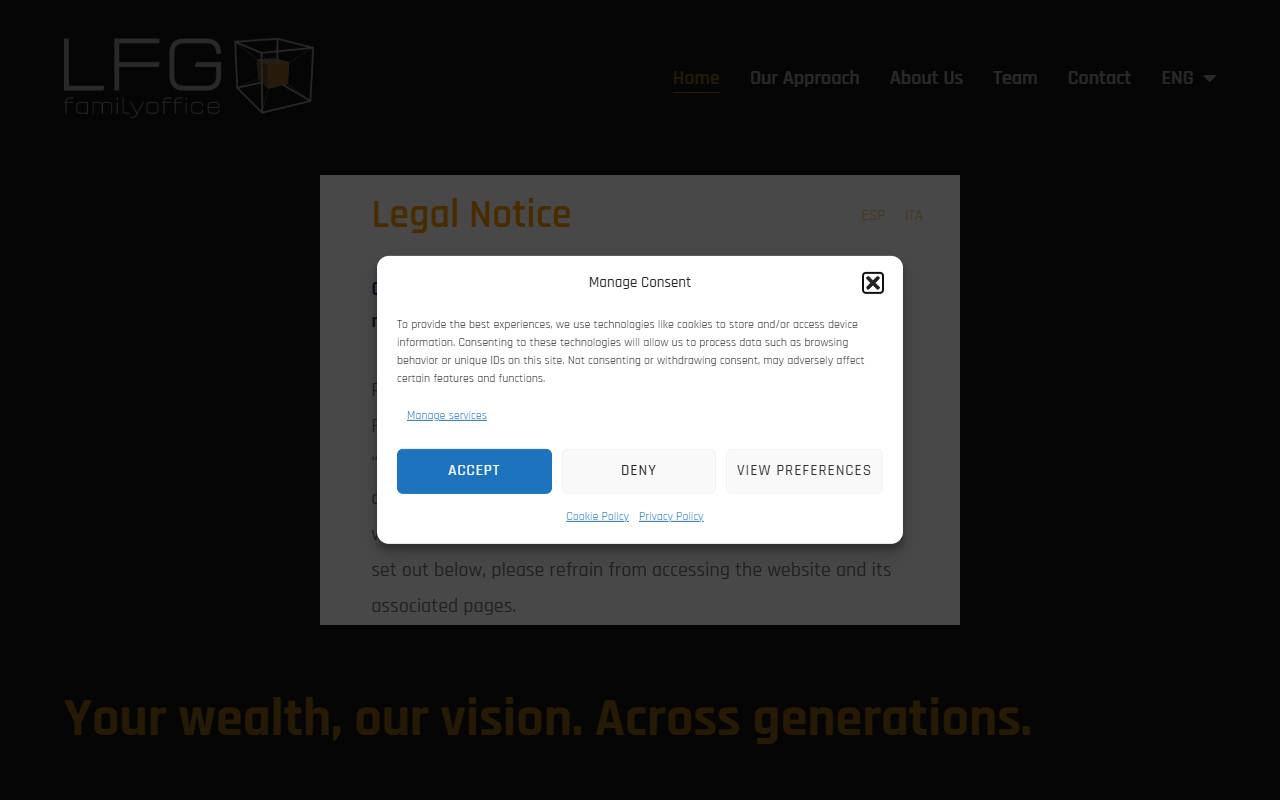Anteprima del sito: LFG Family Office SA