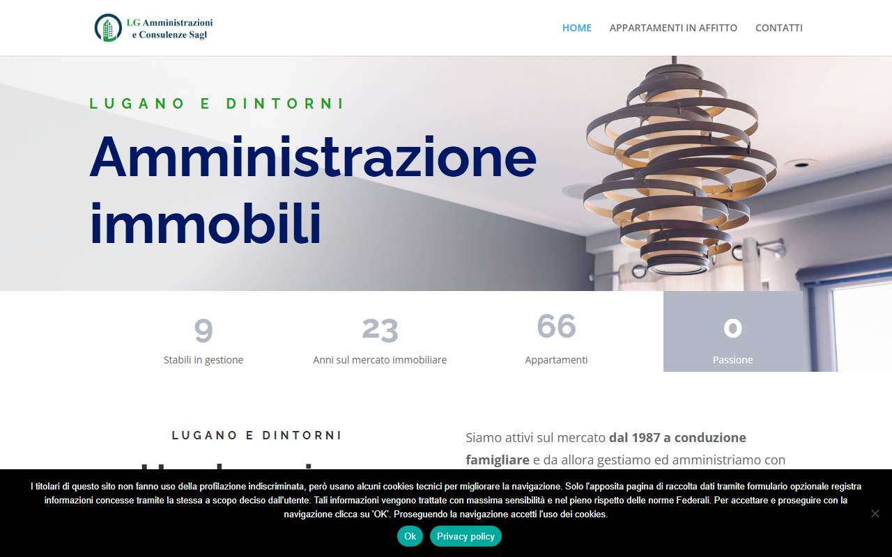 Anteprima del sito: LG Amministrazioni e Consulenze Sagl