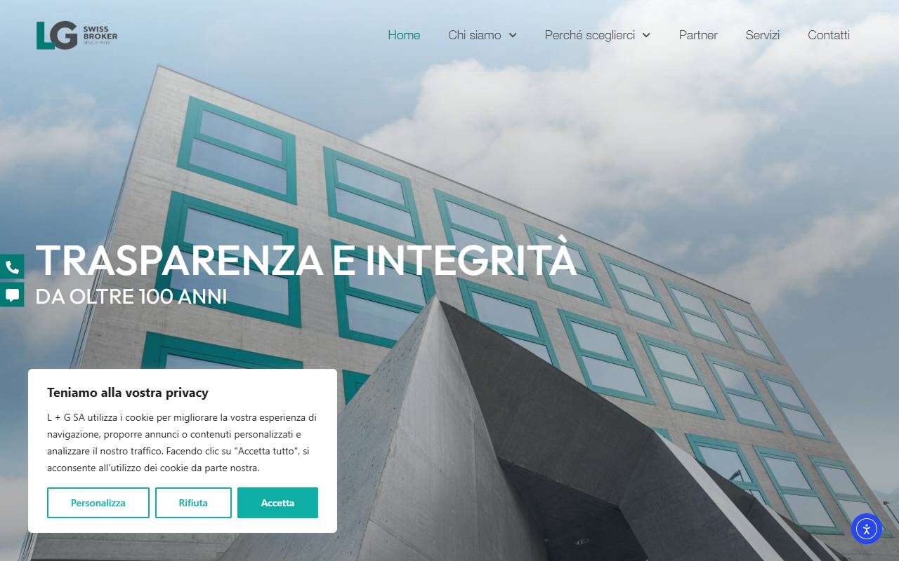 Anteprima del sito: L + G SA