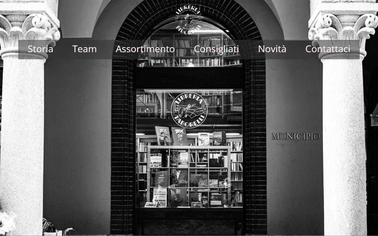 Anteprima del sito: Libreria Taborelli Sagl