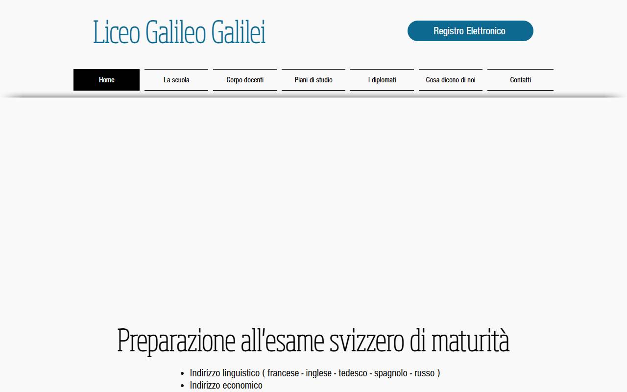 Anteprima del sito: Liceo Galileo Galilei di Fabrizio Podio