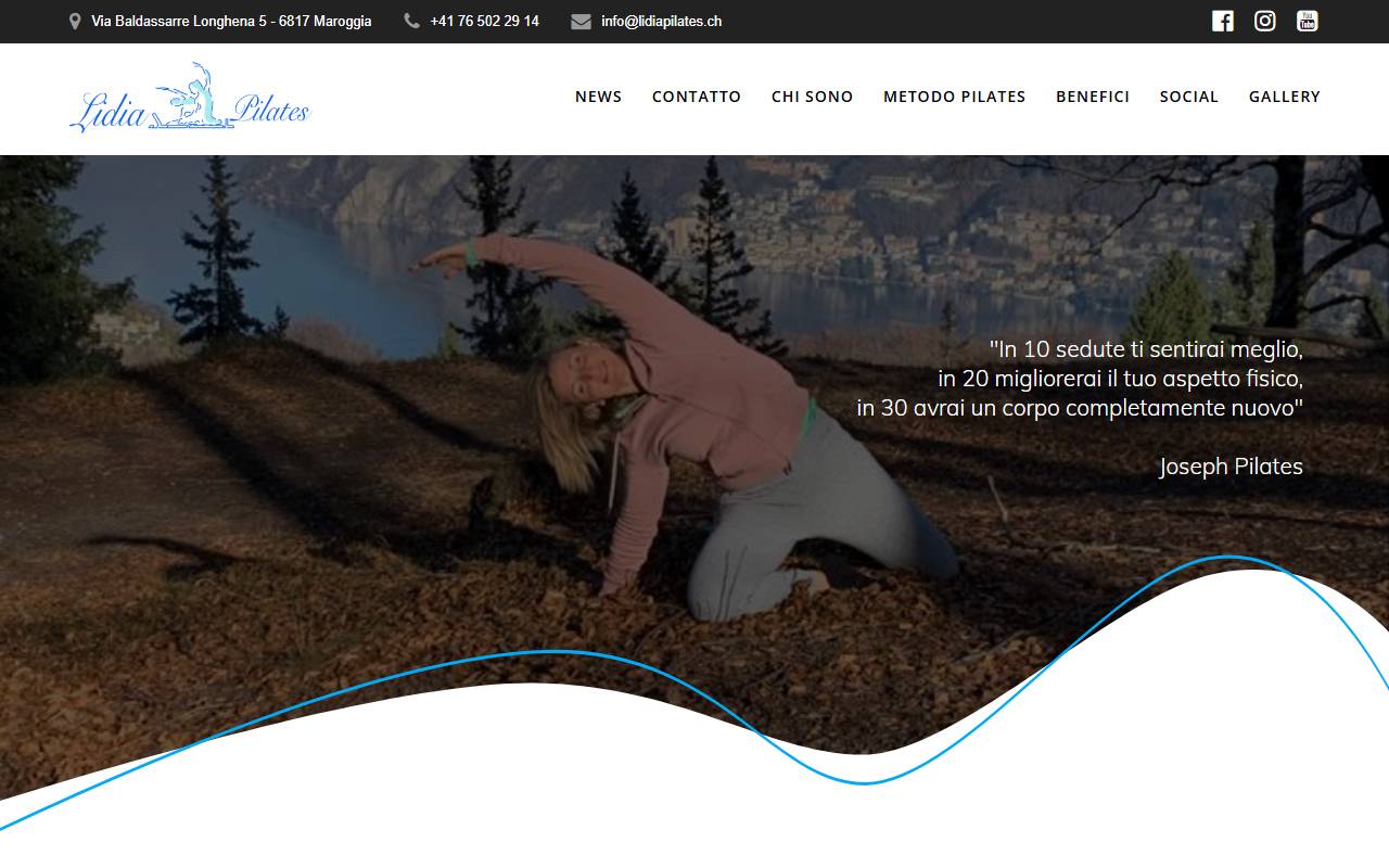 Anteprima del sito: Lidia Studio Pilates snc
