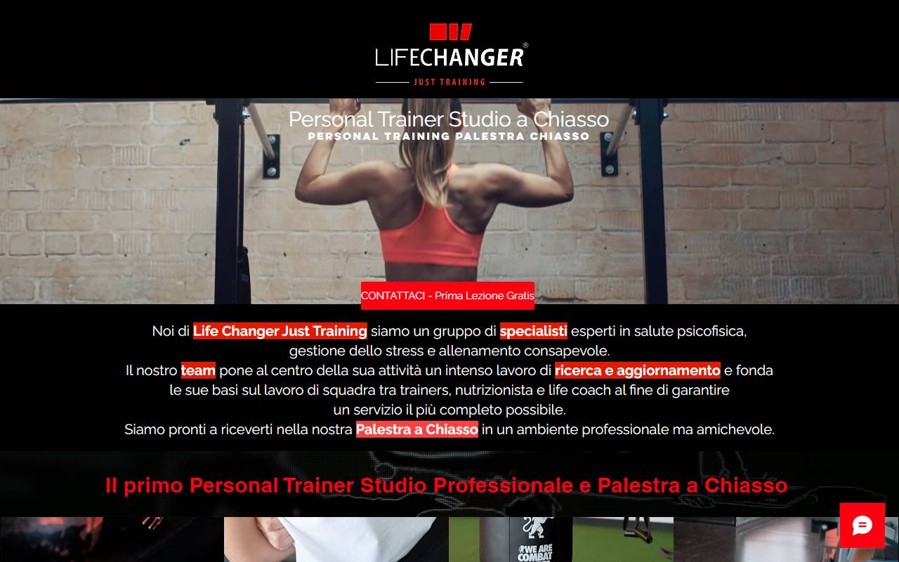 Anteprima del sito: Just Training Sagl