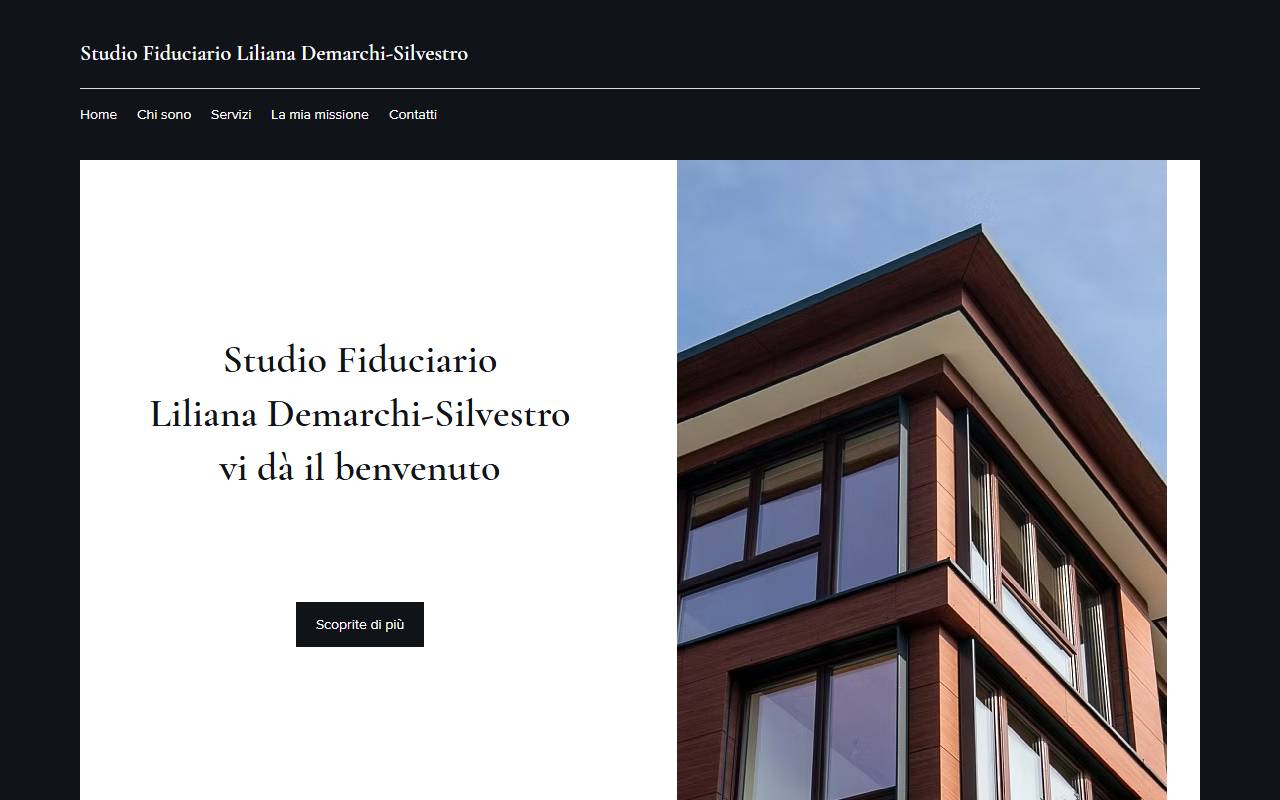 Anteprima del sito: Liliana Demarchi-Silvestro Studio Fiduciario