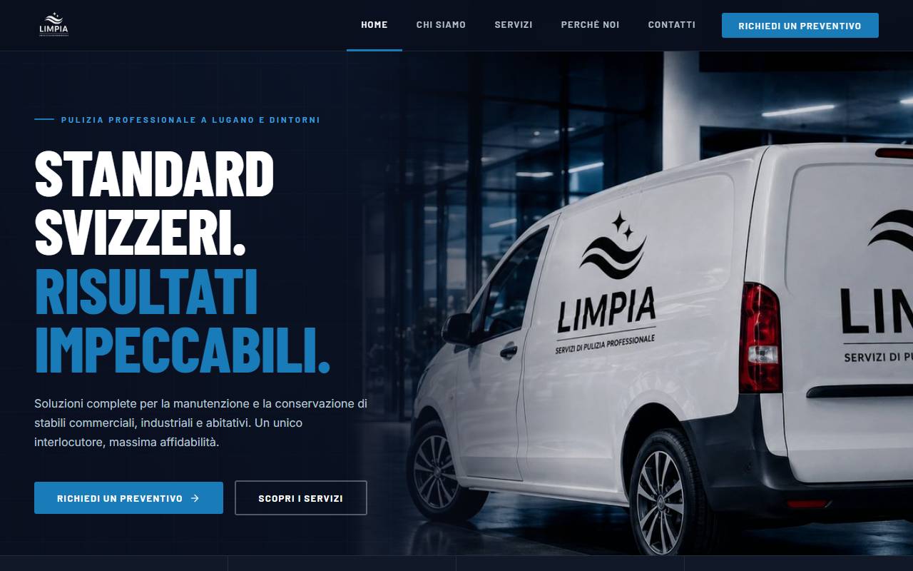 Anteprima del sito: Limpia di Berti