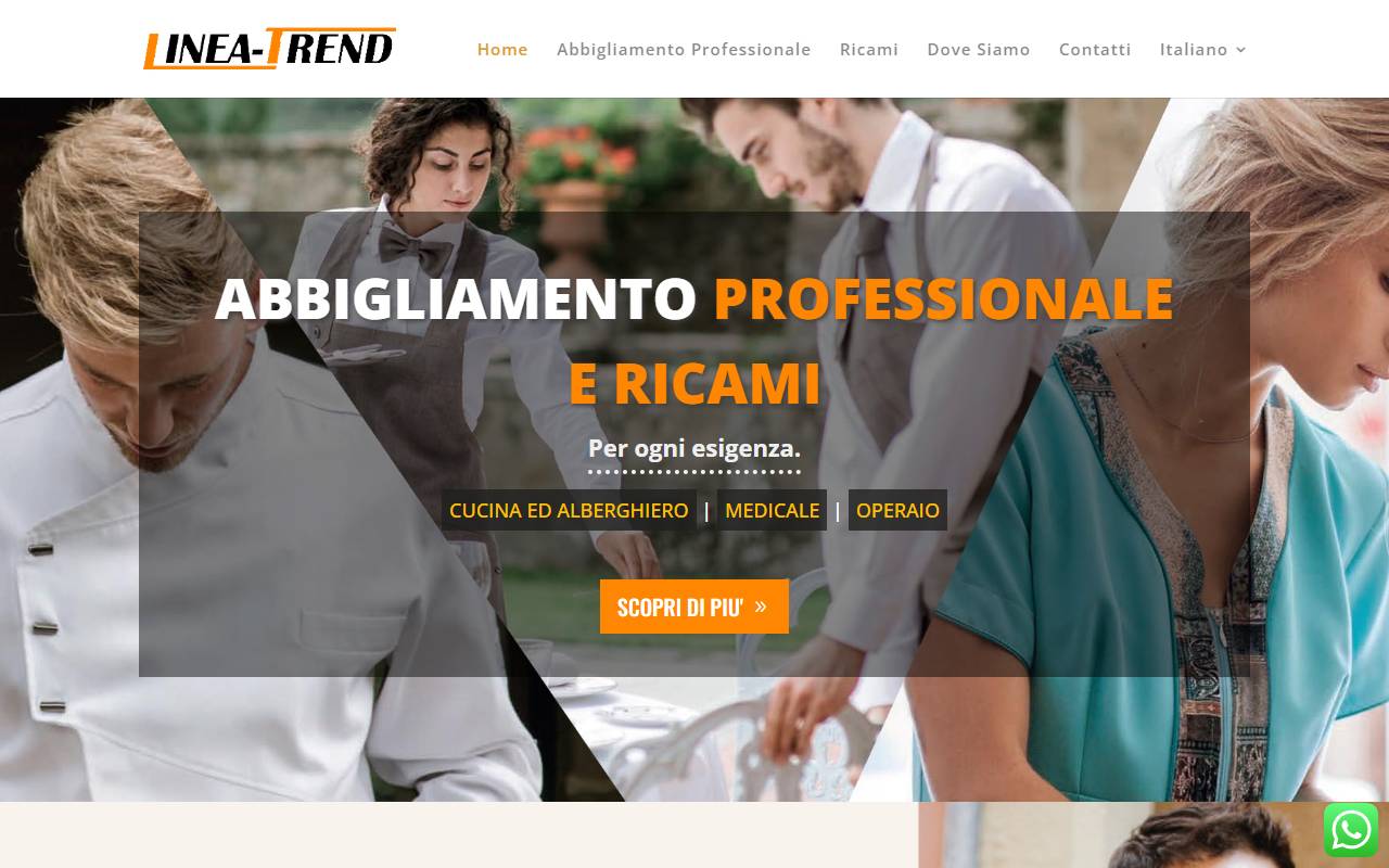 Anteprima del sito: LINEA-TREND SAGL