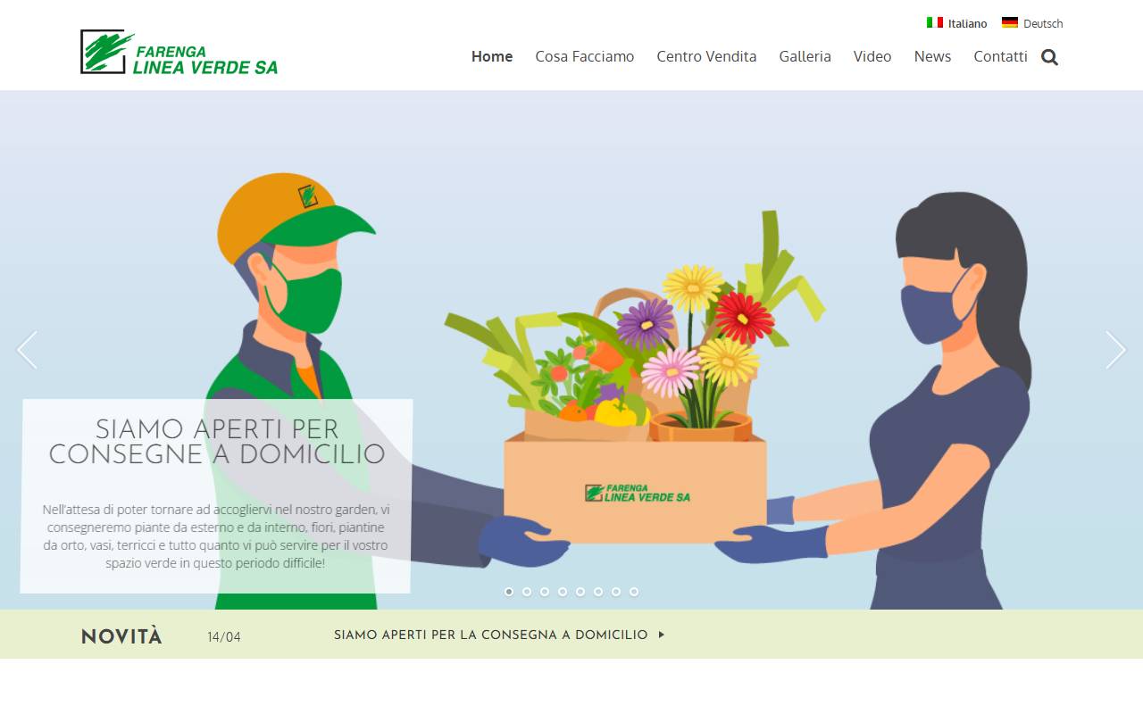 Anteprima del sito: Farenga Linea Verde SA