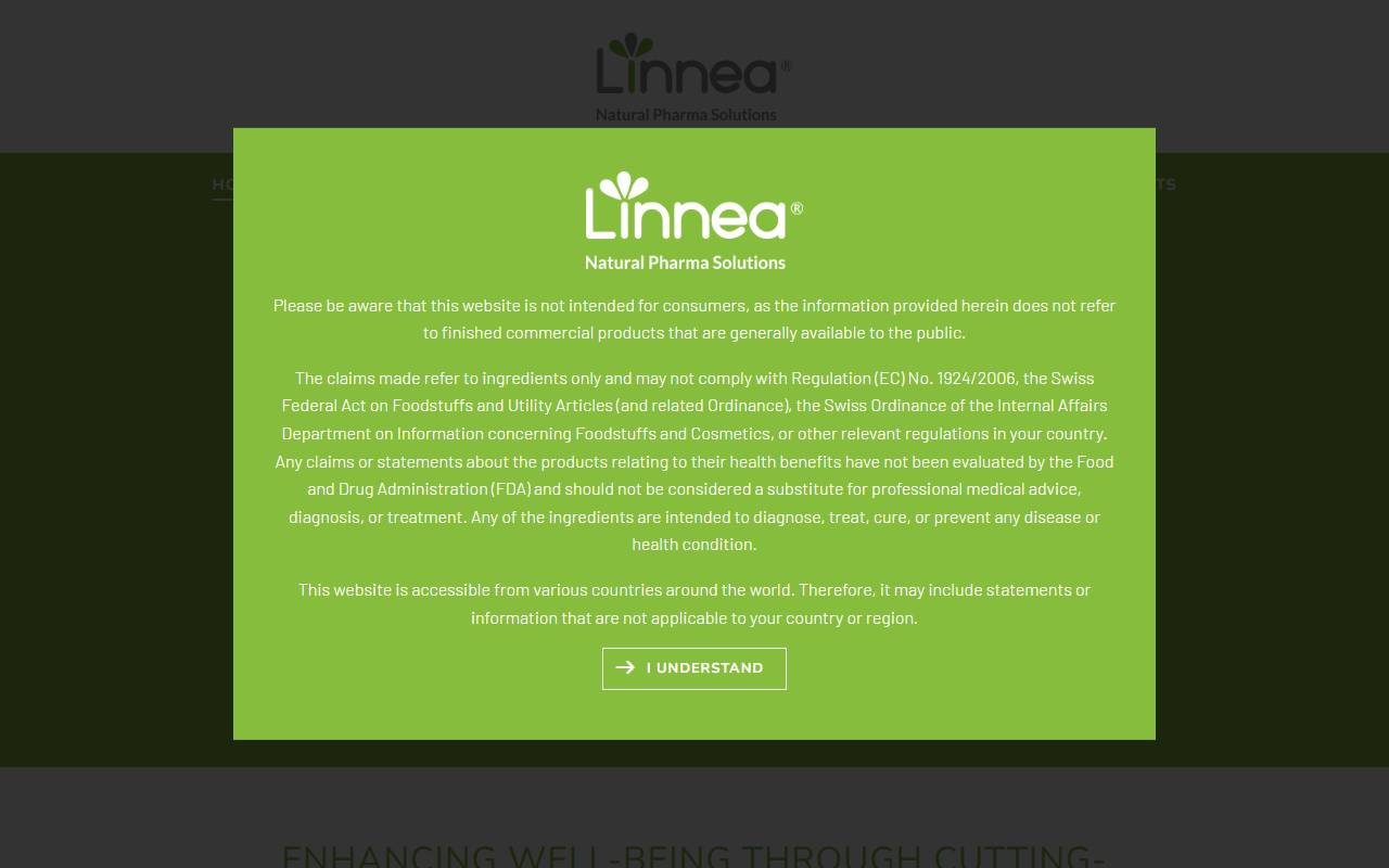 Anteprima del sito: Linnea SA