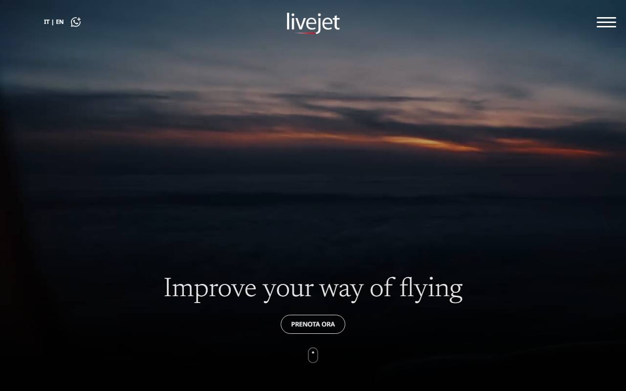 Anteprima del sito: Livejet Sagl