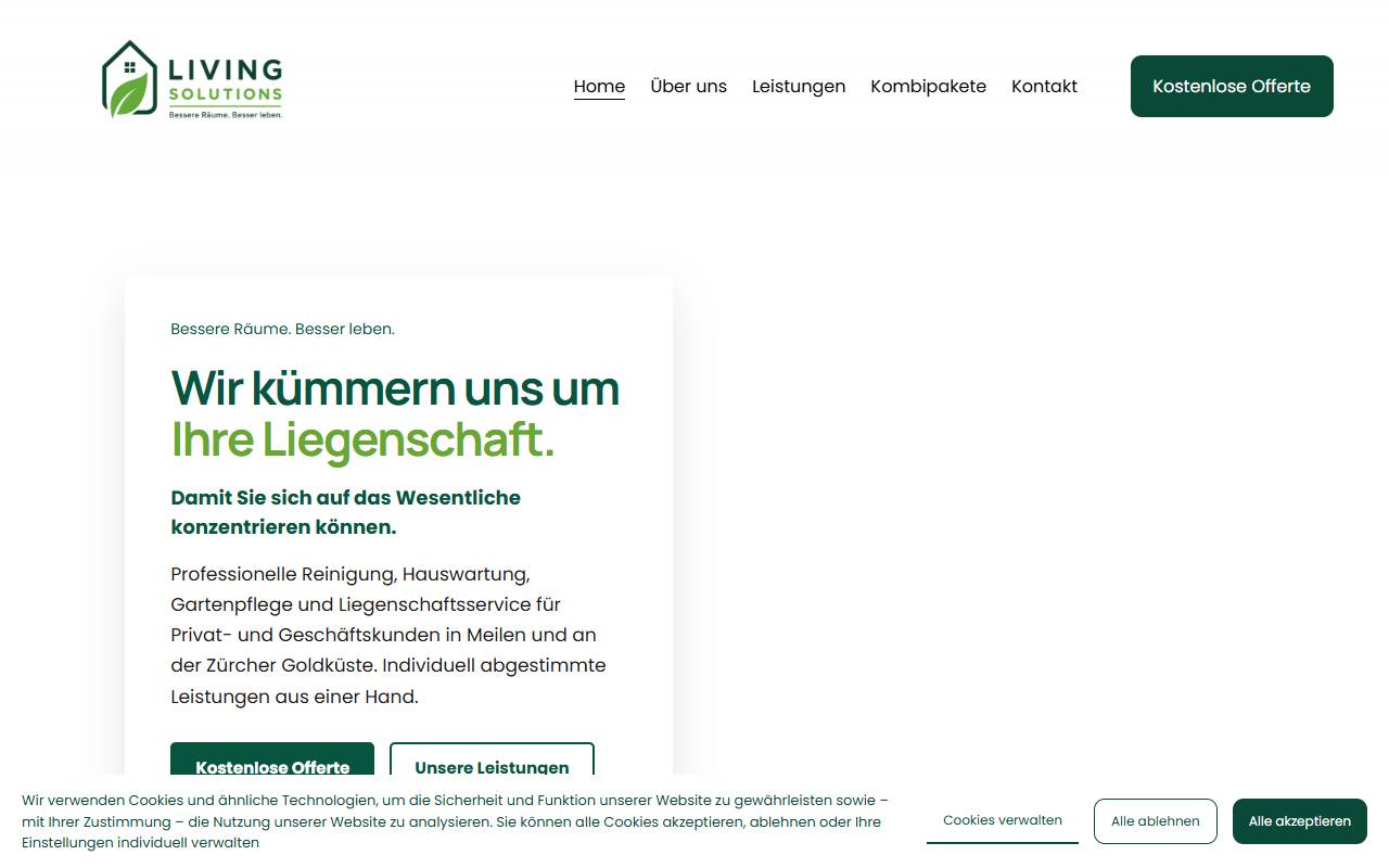 Anteprima del sito: LIVING SOLUTIONS Sagl