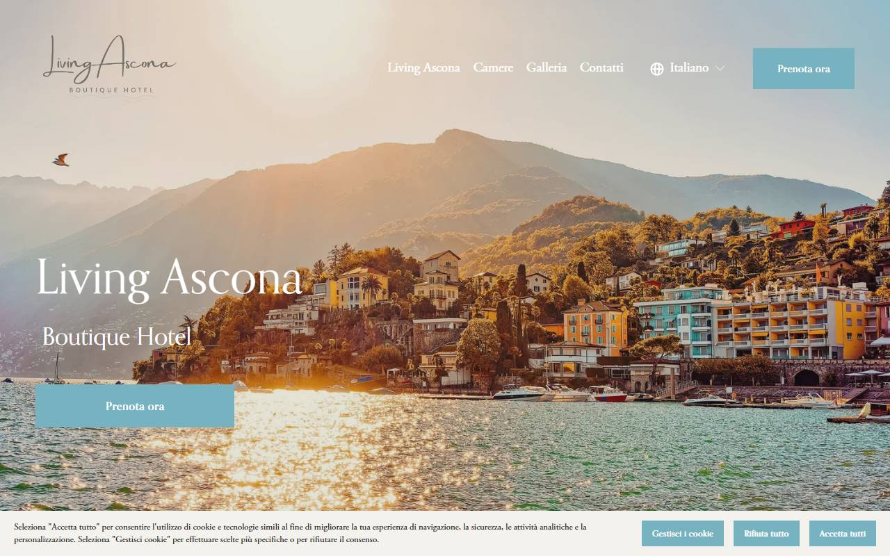 Anteprima del sito: Living Ascona Sagl