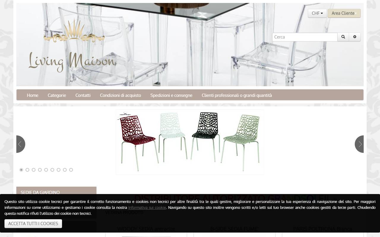 Anteprima del sito: Living Maison Sagl