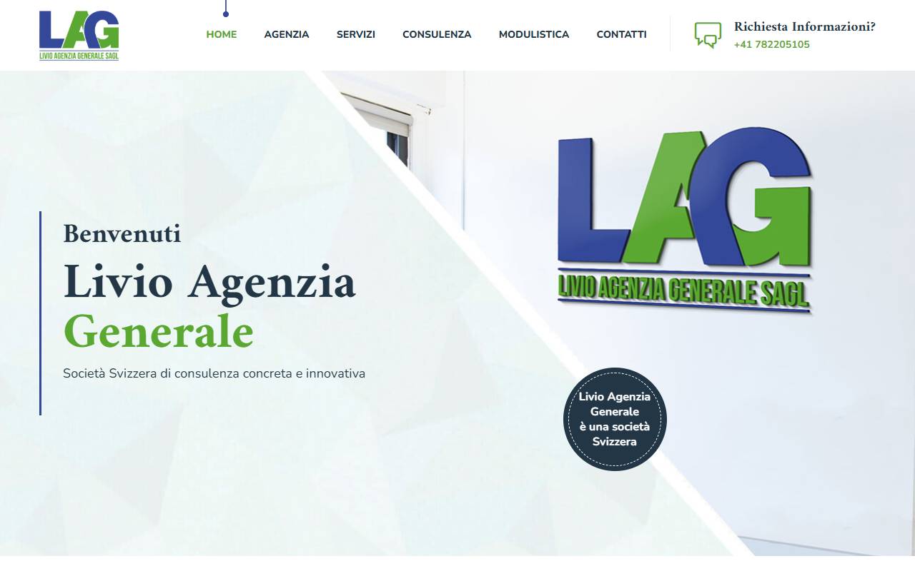 Anteprima del sito: LIVIO AGENZIA GENERALE Sagl
