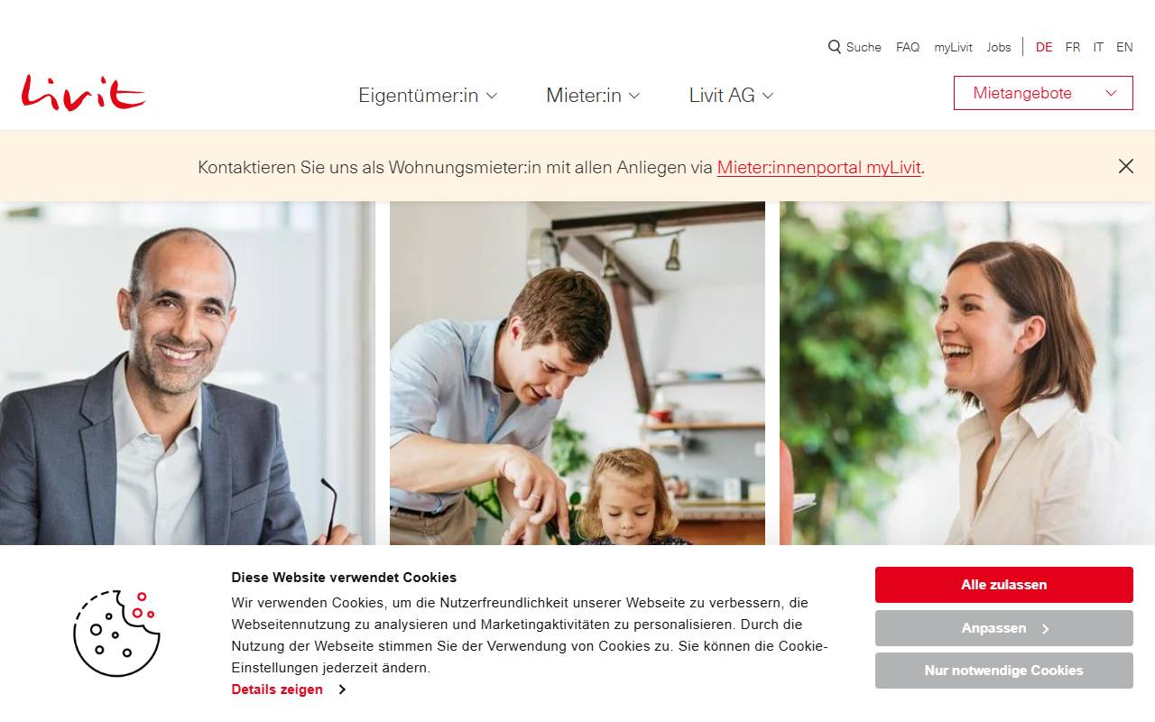 Anteprima del sito: LIVIT SA