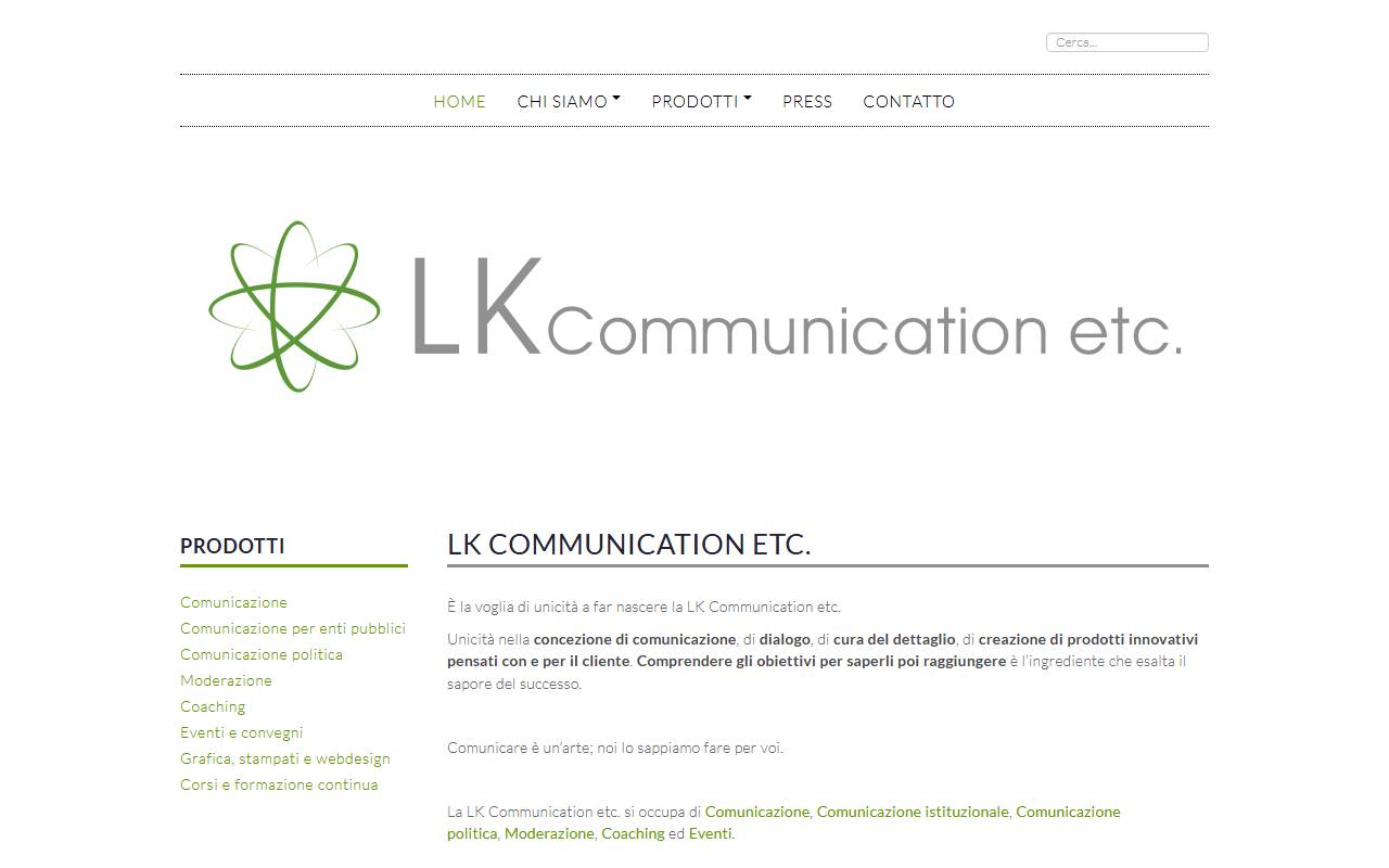 Anteprima del sito: LK COMMUNICATION ETC. SAGL