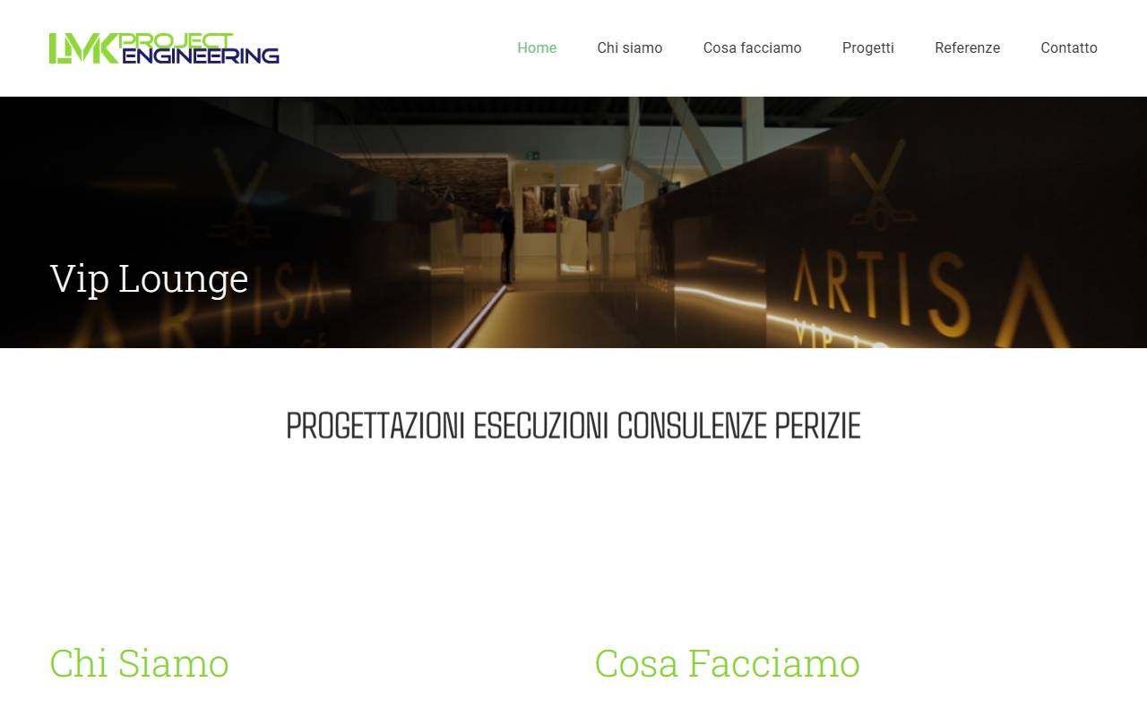 Anteprima del sito: LMK PROJECT ENGINEERING SA