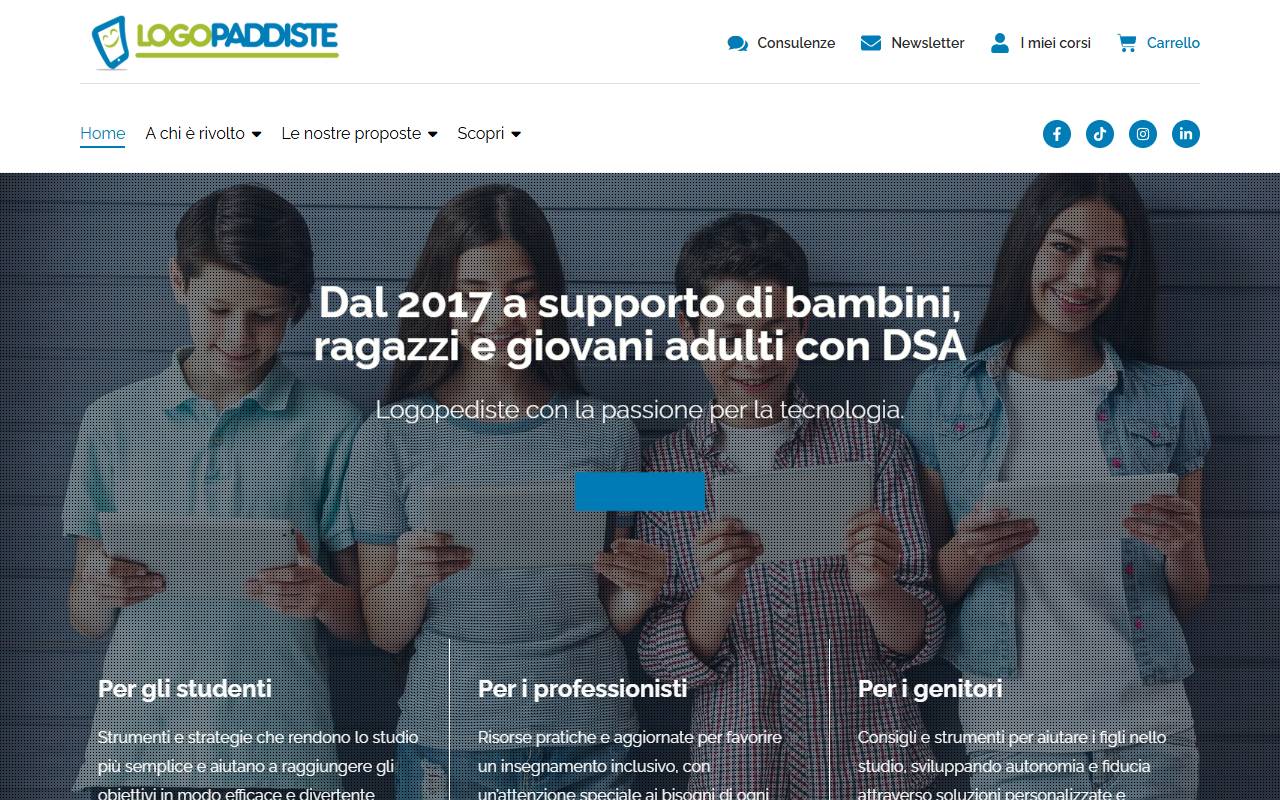 Anteprima del sito: LOGOPADDISTE SNC