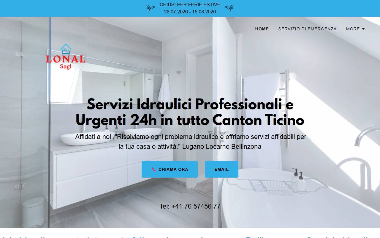 Anteprima del sito: Lonal Sagl