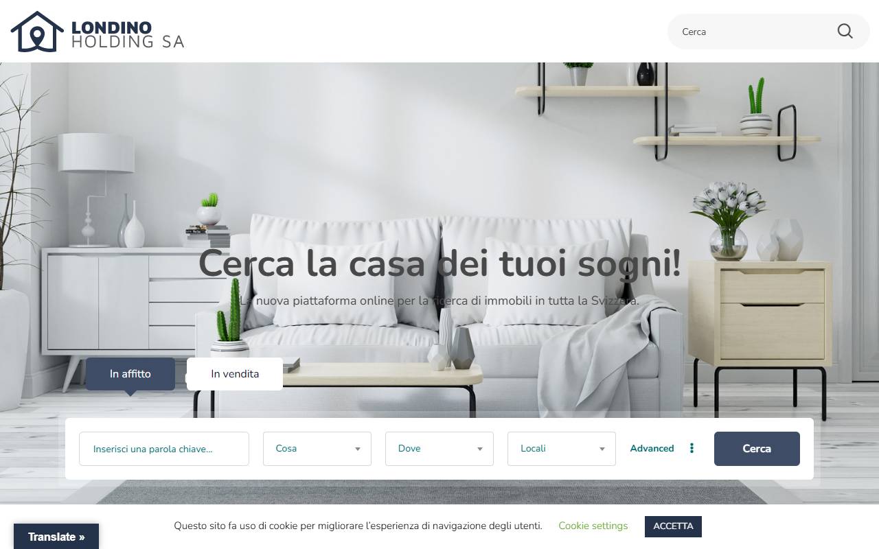 Anteprima del sito: LONDINO HOLDING SA