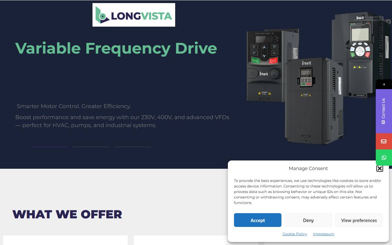 Anteprima del sito: LONGVISTA Sagl