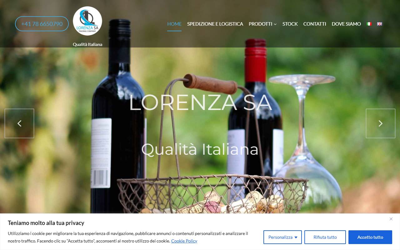Anteprima del sito: Lorenza SA