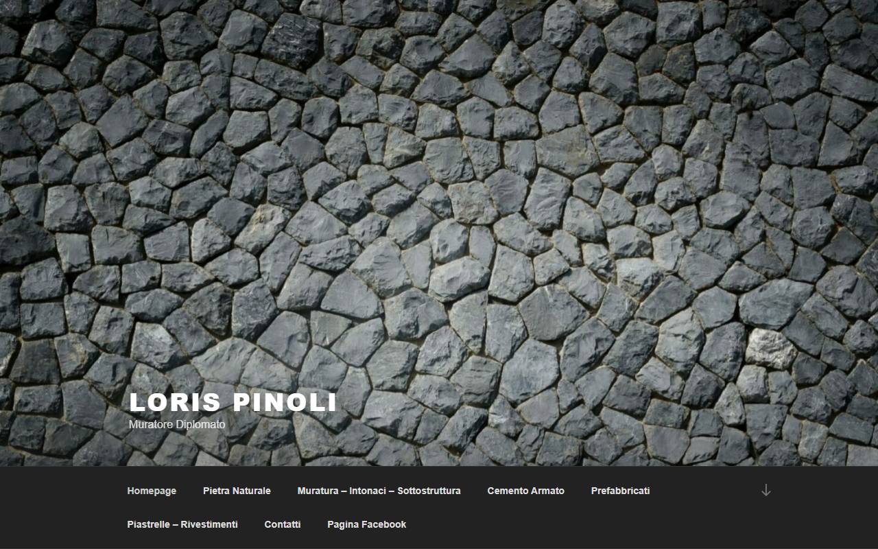 Anteprima del sito: Loris Pinoli muratore diplomato