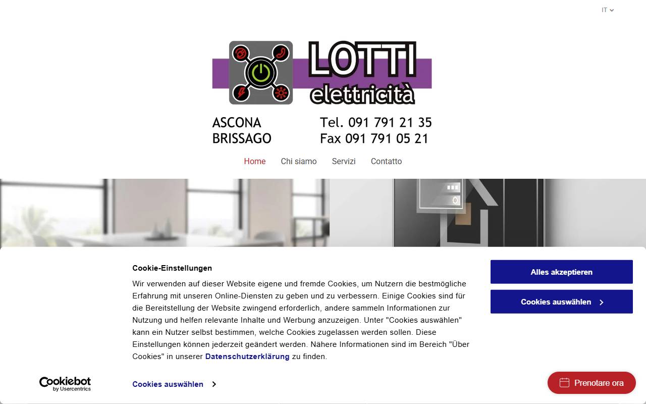 Anteprima del sito: Lotti & Ci SA