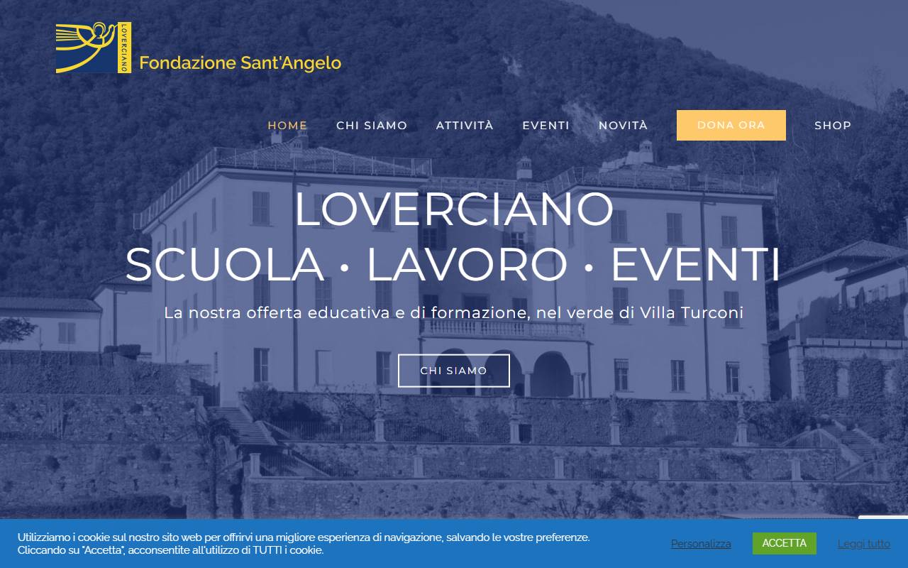 Anteprima del sito: Fondazione Sant'Angelo di Loverciano