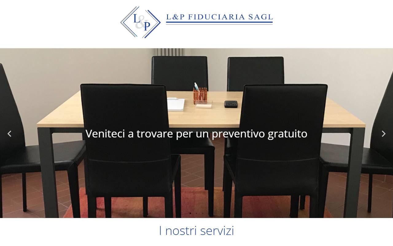 Anteprima del sito: L & P Fiduciaria Sagl