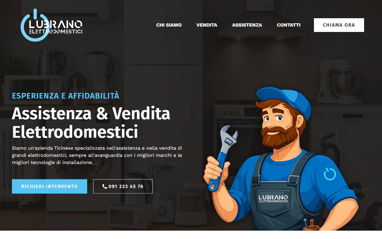Anteprima del sito: Lubrano Elettrodomestici