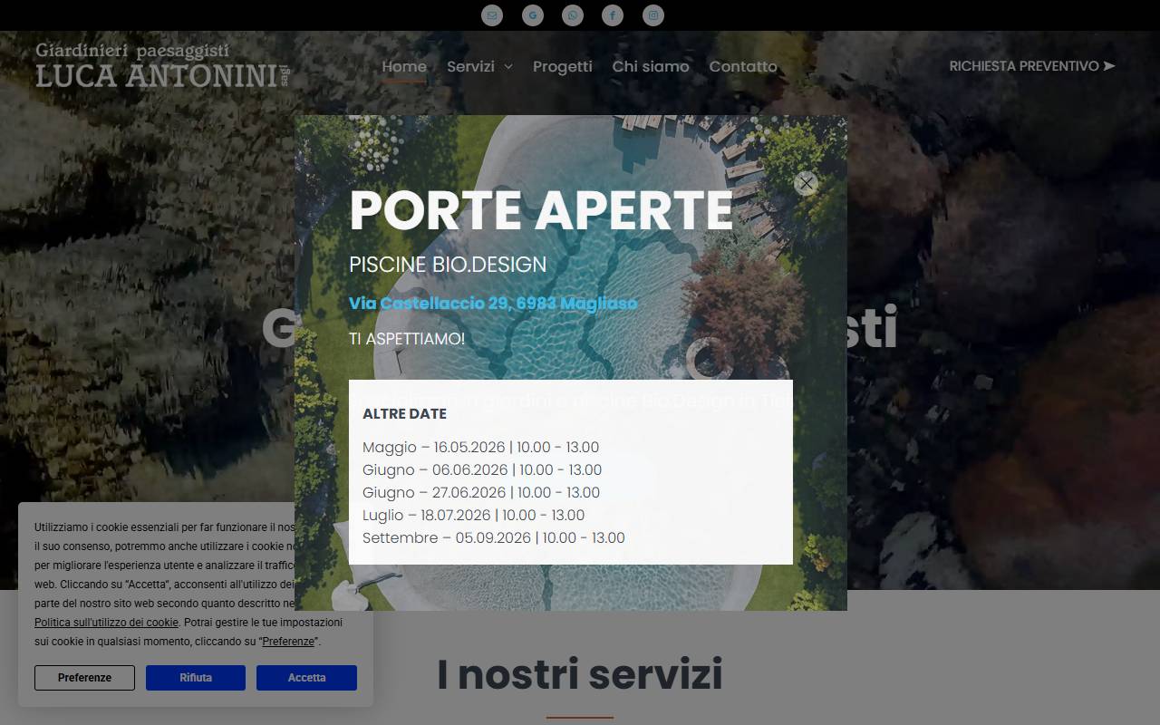 Anteprima del sito: Luca Antonini