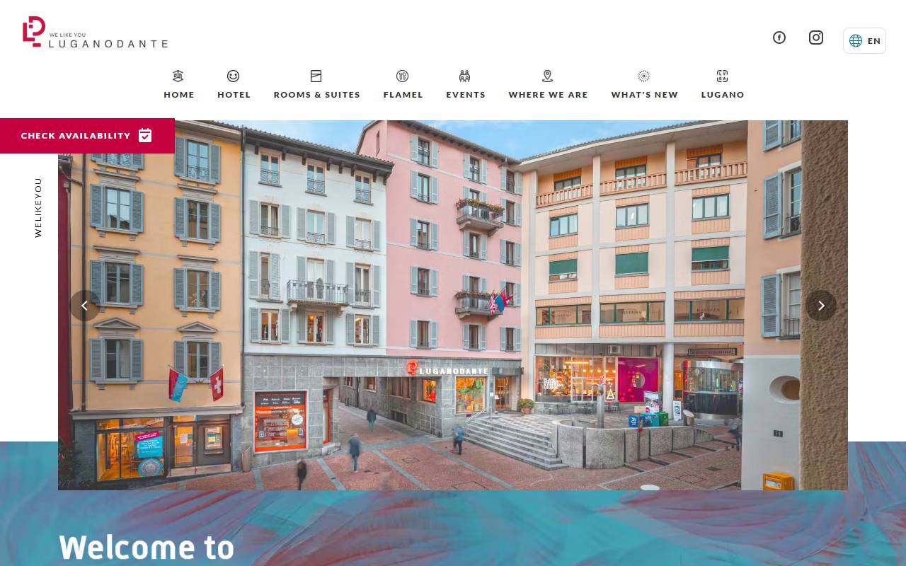 Anteprima del sito: Hotel Lugano Dante Center SA