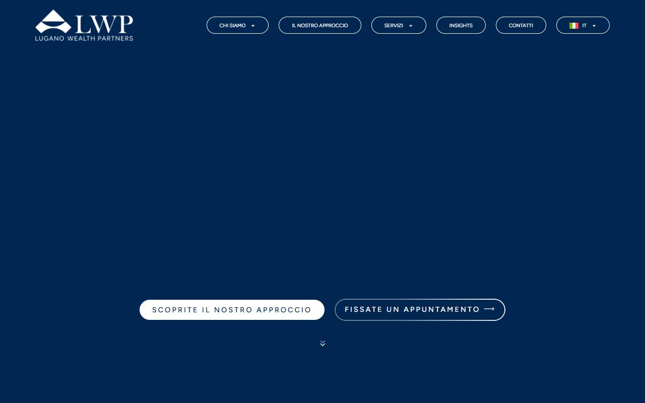 Anteprima del sito: Lugano Wealth Partners SA