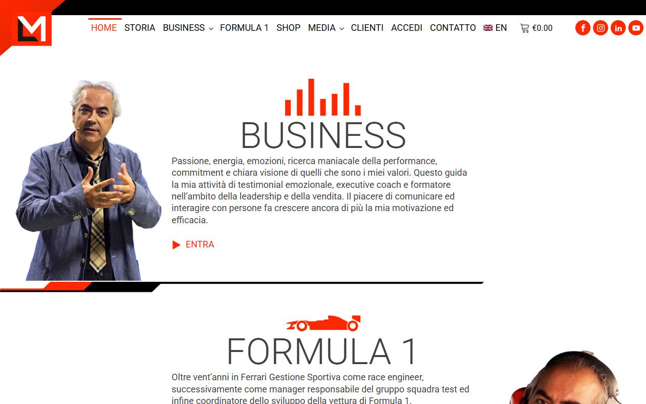 Anteprima del sito: Luigi Mazzola Consulting Sagl