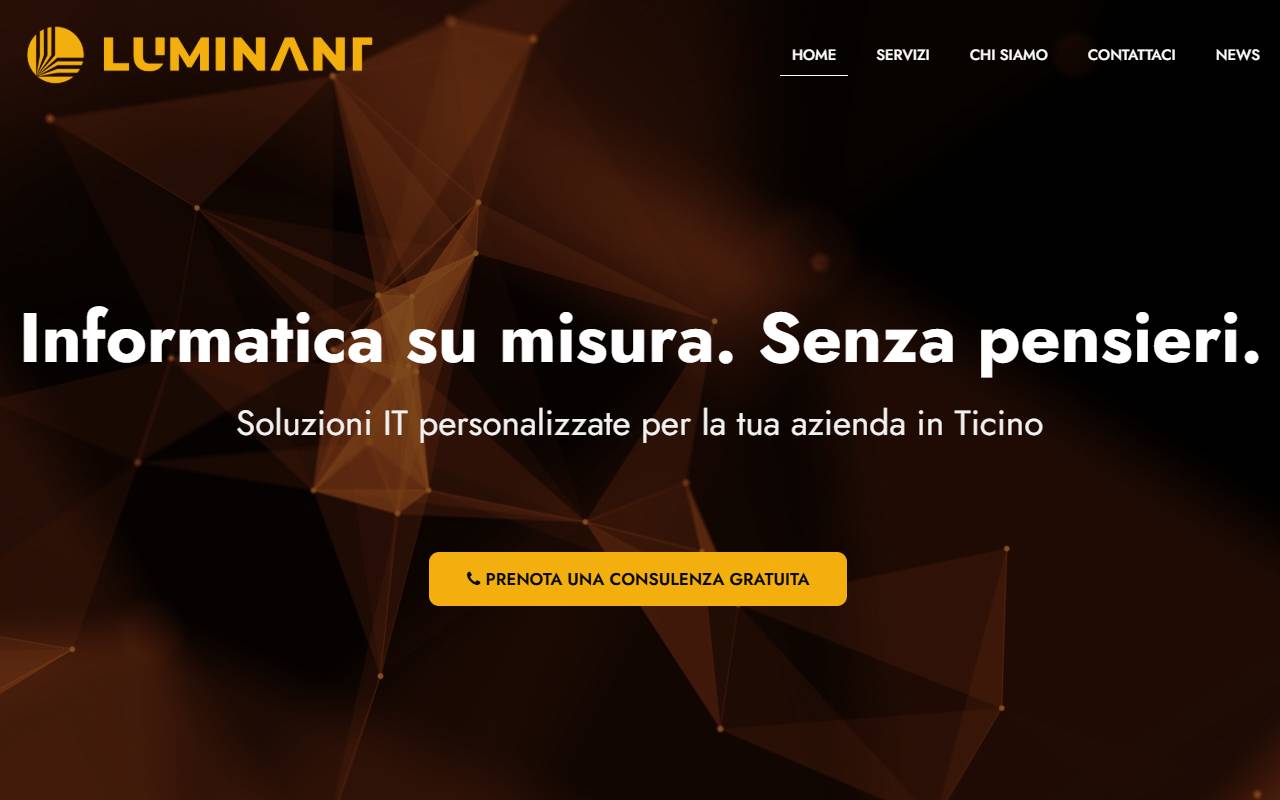 Anteprima del sito: Luminant Sagl