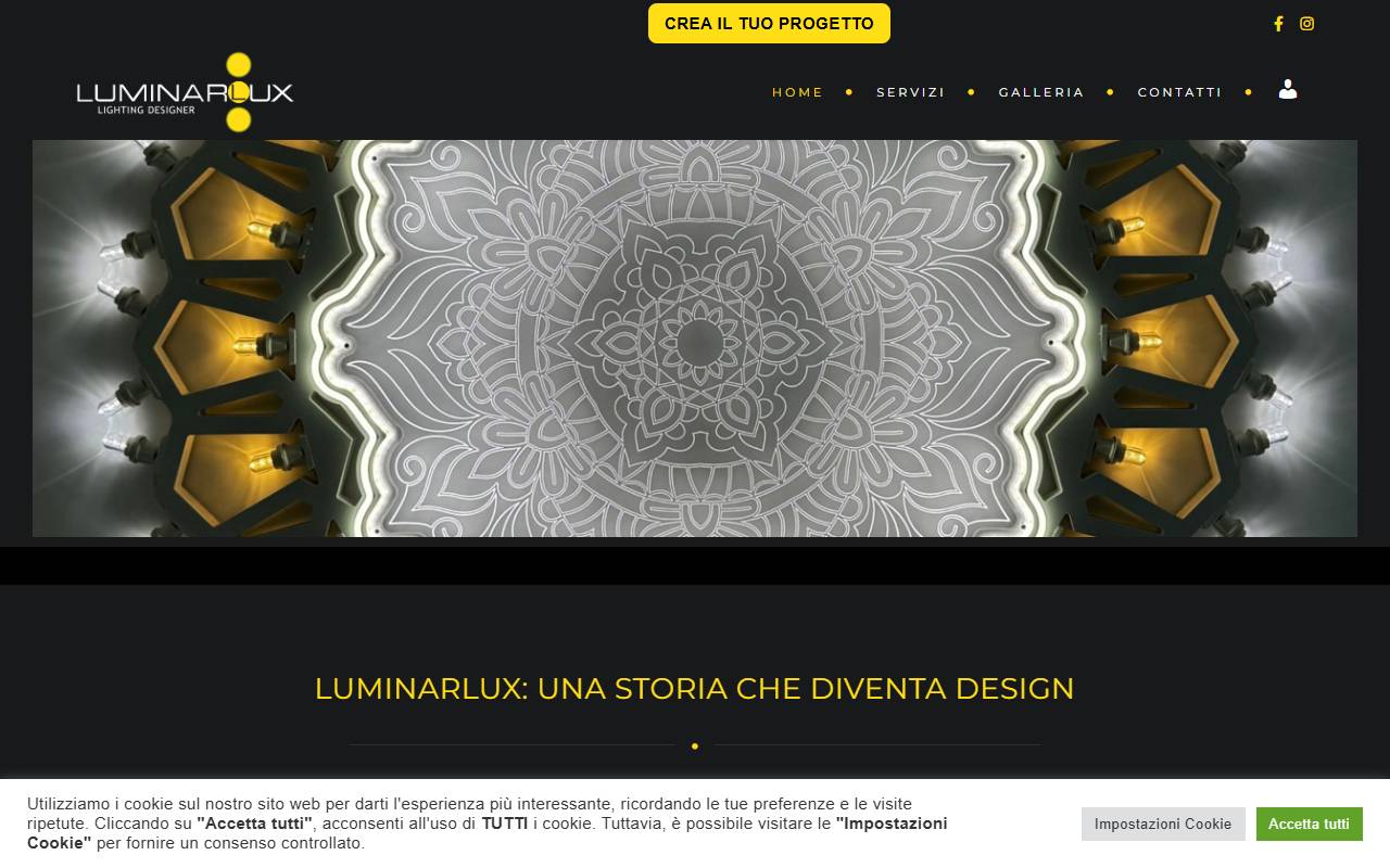 Anteprima del sito: Luminarlux Sagl
