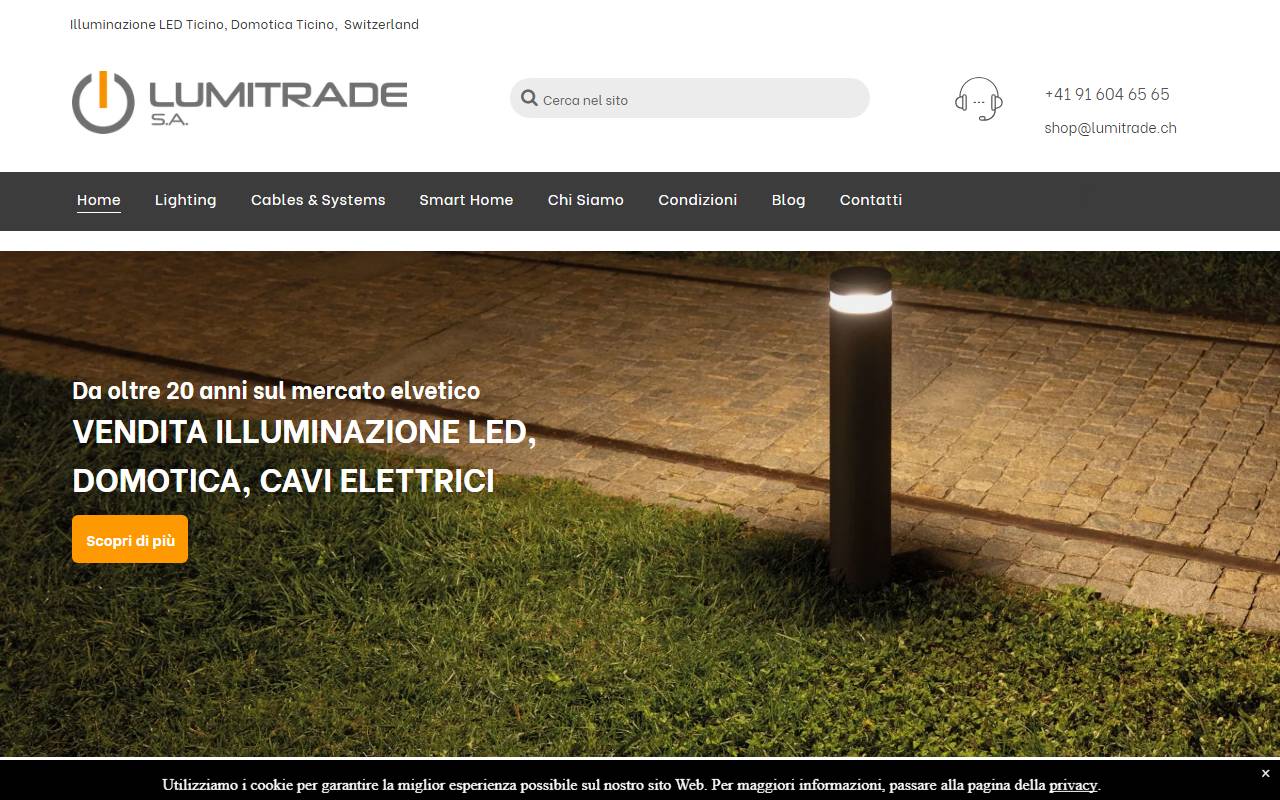 Anteprima del sito: Lumitrade SA