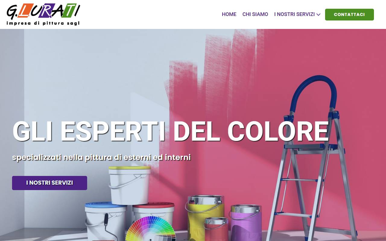 Anteprima del sito: G. LURATI impresa di pittura Sagl