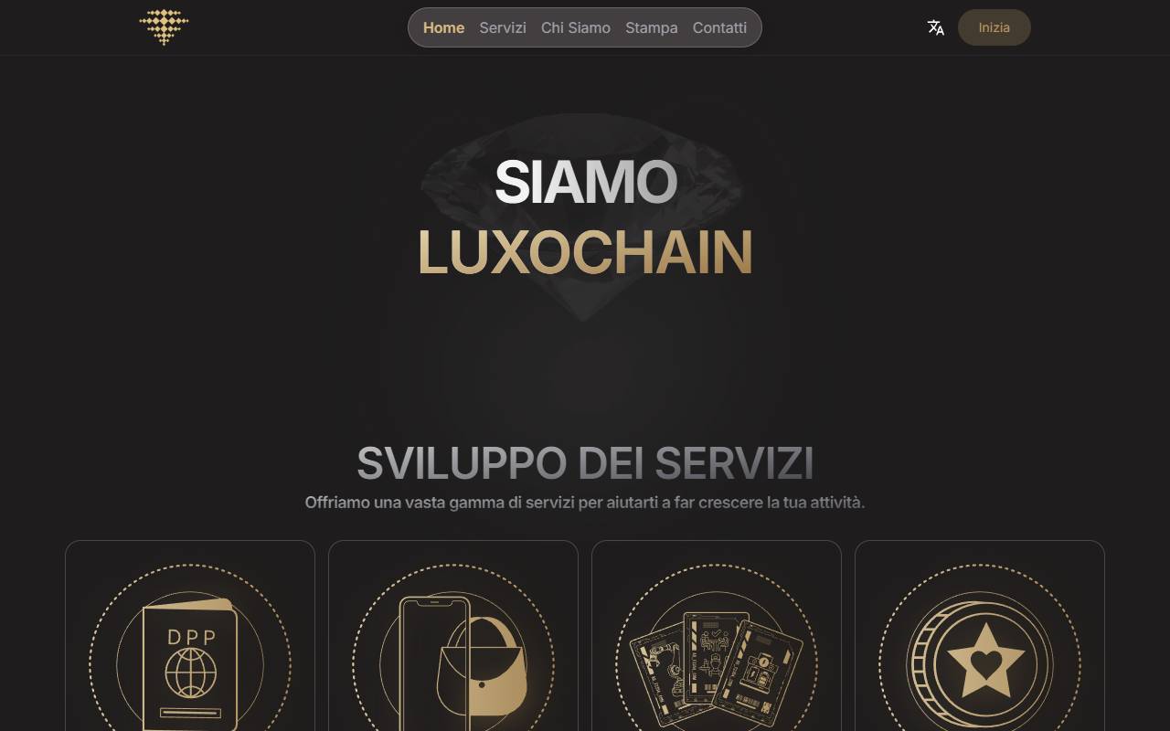 Anteprima del sito: Luxochain SA