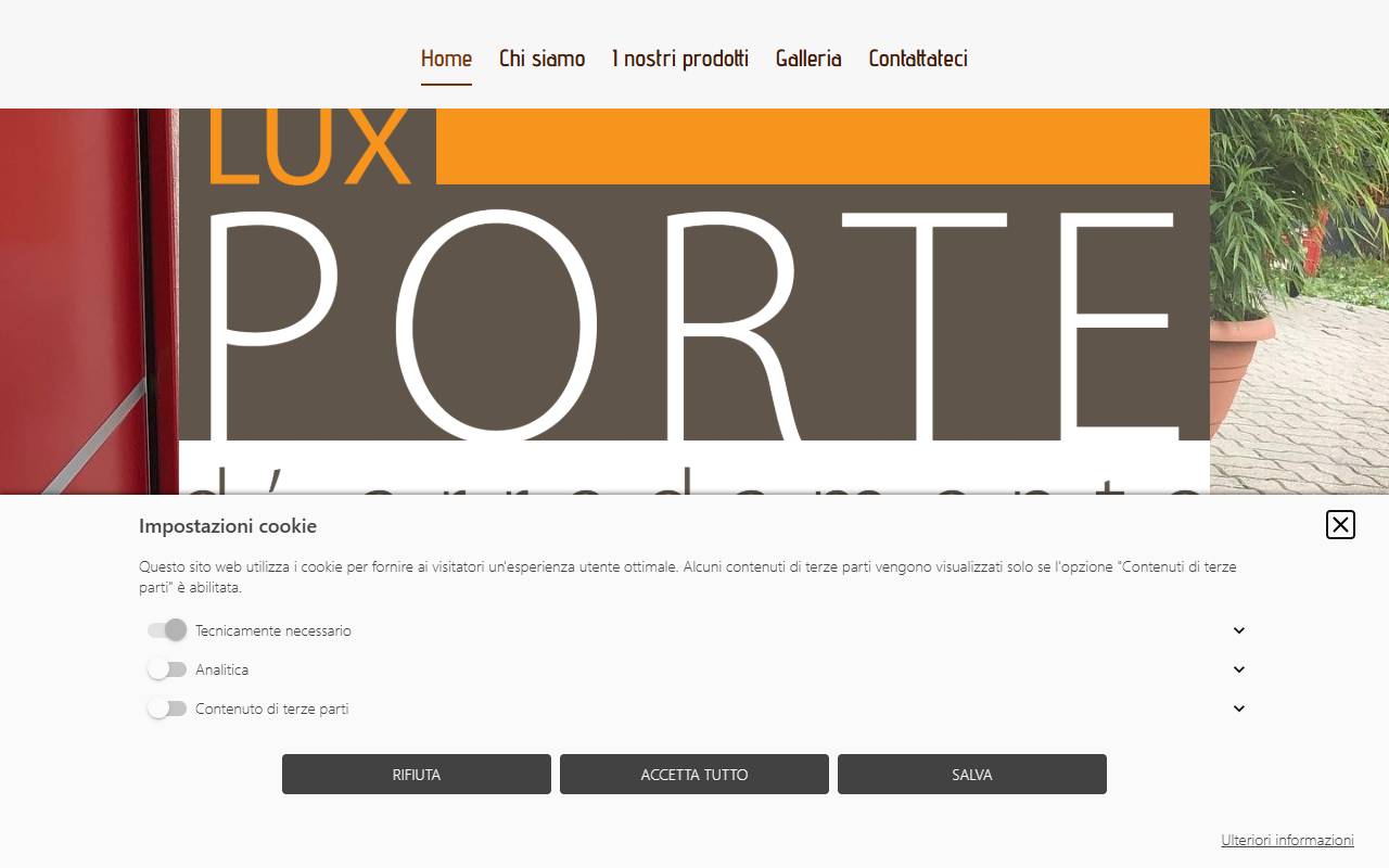 Anteprima del sito: Luxporte SA