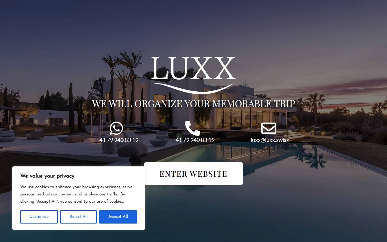 Anteprima del sito: Luxx Sagl