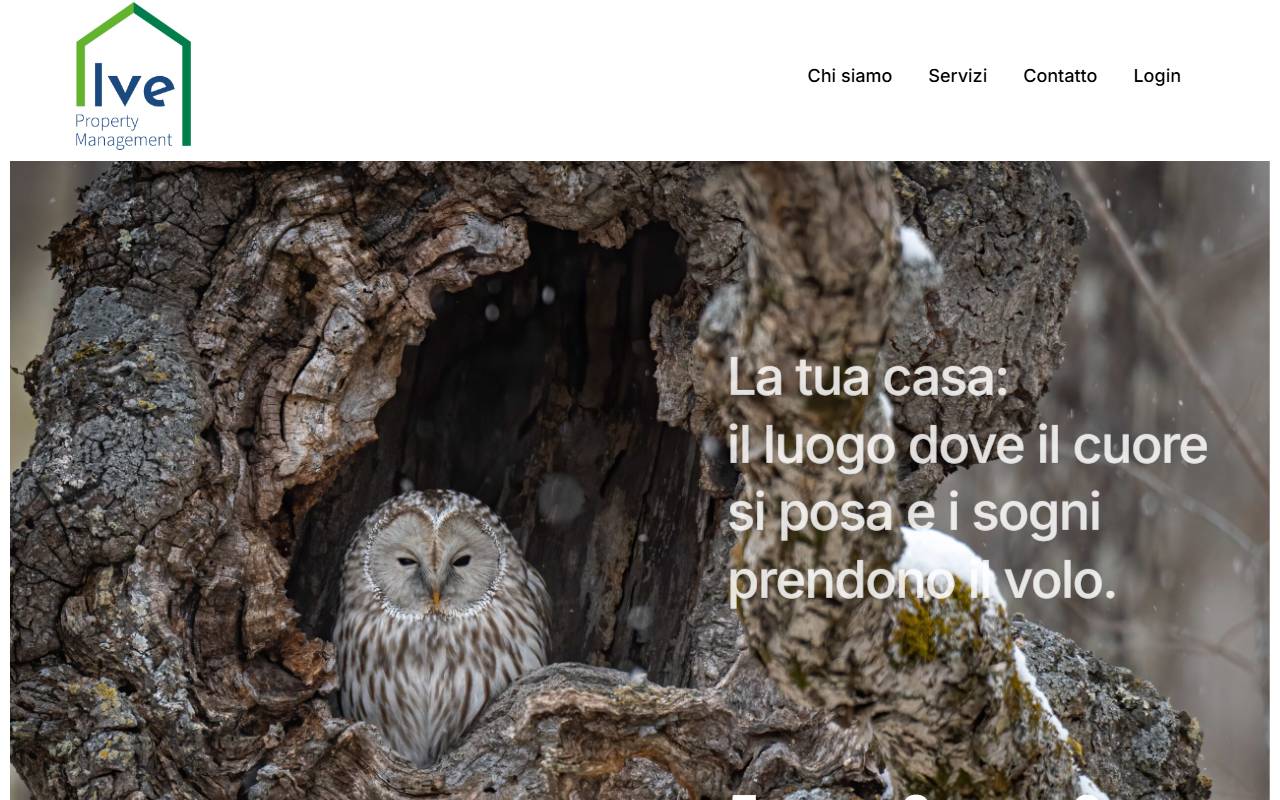 Anteprima del sito: LVE Property Management Sagl