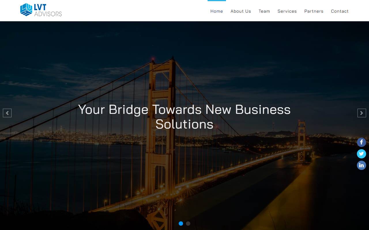 Anteprima del sito: LVT Advisors SA